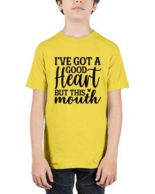 ive got a good heart but this mouth 682# - sassy - Youth Tee Unisex