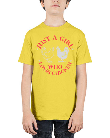 just a girl who loves chicken Style 3# - chicken - Youth Tee Unisex