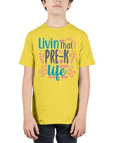 livin that pre k life 498# - prek headstart - Youth Tee Unisex