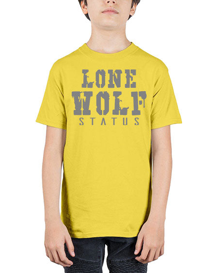 lone wolf status - wolf - Youth Tee Unisex