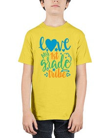 love my first grade tribe 519# - first grade - Youth Tee Unisex