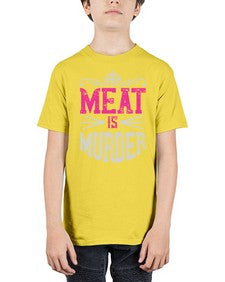 meat is murder 334# - vegan - Youth Tee Unisex