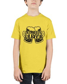 mom needs a beer 1393# - beer - Youth Tee Unisex