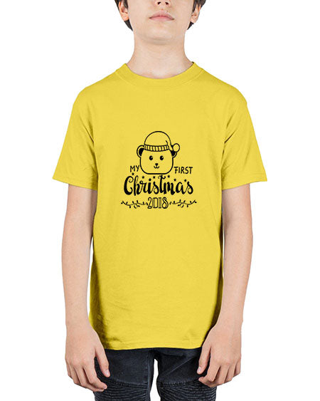my first christmas bear black 191# - bears - animals - Youth Tee Unisex