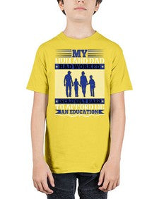 my mum and dad had worked incredibly hard to afford me an education 472# - parents day - Youth Tee Unisex