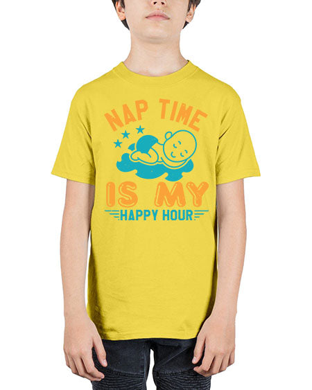nap time is my happy hour Style 160# - baby shower - Youth Tee Unisex