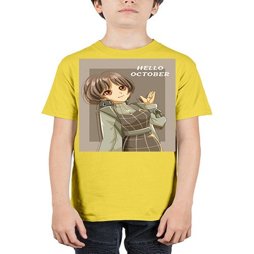 of beautiful girl in hello october 133# - anime - Youth Tee Unisex