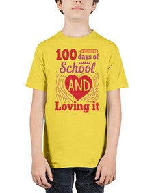 one hundred days of school and loving it 571# - one hundred days - Youth Tee Unisex