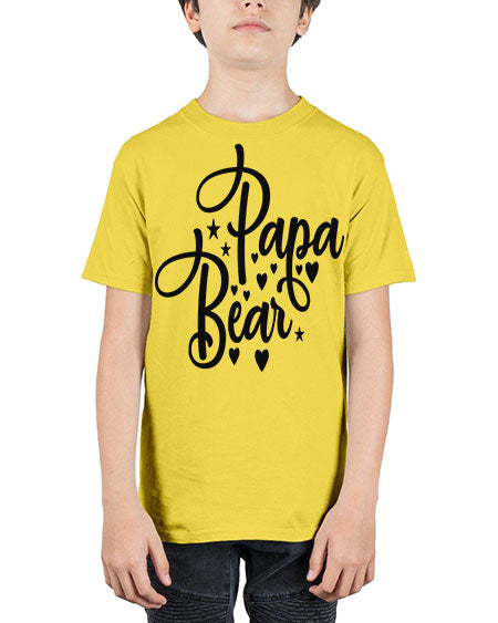 papa bear 219# - bears - animals - Youth Tee Unisex
