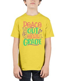 peace out eighth gradee 617# - eighth grade - Youth Tee Unisex