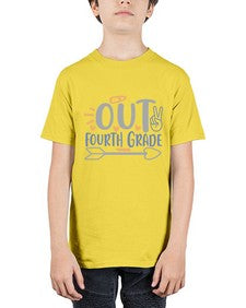peace out fourth grade 629# - fourth grade - Youth Tee Unisex