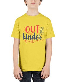 peace out kinder 631# - kindergarten - Youth Tee Unisex