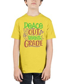peace out seventh grade 644# - seventh grade - Youth Tee Unisex