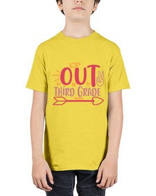peace out third grade 646# - third grade - Youth Tee Unisex