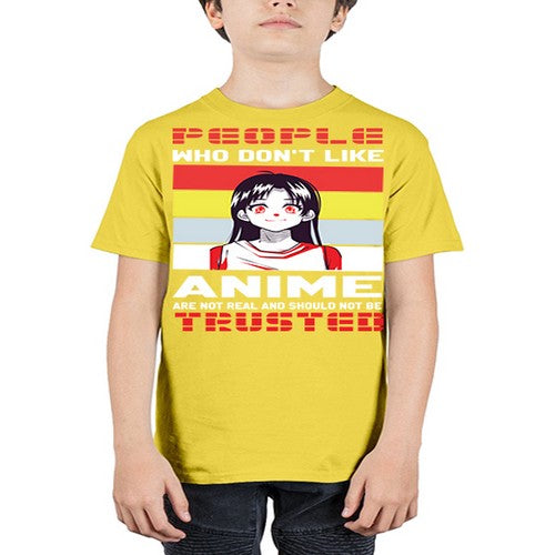 people who dont like anime are not to be trusted273# - anime - Youth Tee Unisex