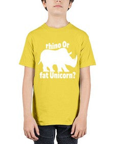 rhino or fat unicorn 376# - unicorn - Youth Tee Unisex