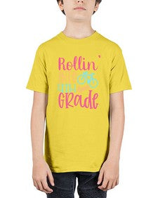 rollin into fourth grade 778# - fourth grade - Youth Tee Unisex