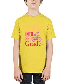 rollin into third grade 782# - third grade - Youth Tee Unisex