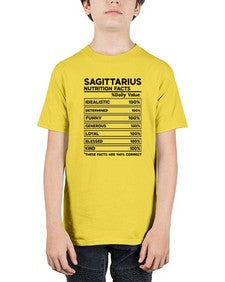 sagittarius Nutrition Facts 400# - sagittarius - Youth Tee Unisex