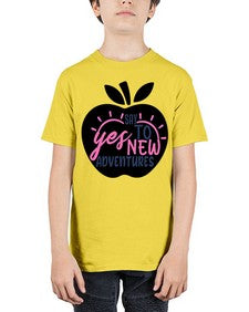 say yes to new adventures Style 75# - motivation - Youth Tee Unisex