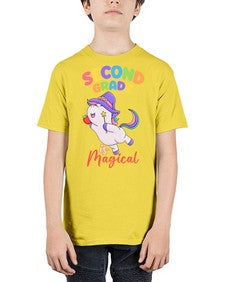 second Grade is Magical Unicorn 821# - second grade - Youth Tee Unisex