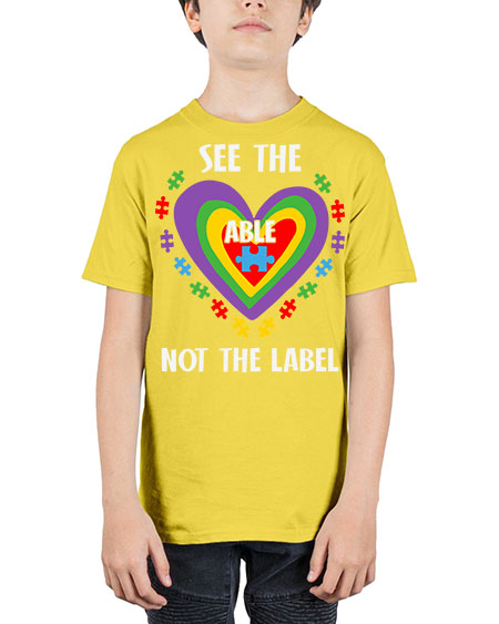 see the able not the 115# - autism - Youth Tee Unisex