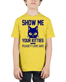 show me your kitties please i love cats - cats - Youth Tee Unisex