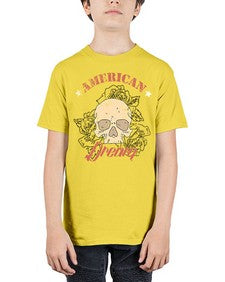 skullrose 1070# - skull and bones - Youth Tee Unisex