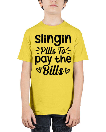 slingin pills to pay the bills 1404# - pharmacist - Youth Tee Unisex