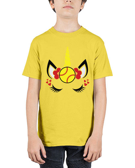 softball unicorn 397# - softball - Youth Tee Unisex