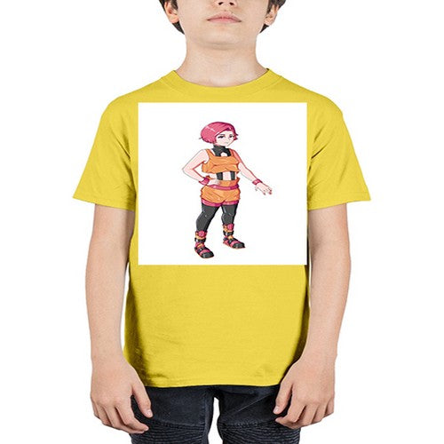 street girl wear orange outfit16# - anime - Youth Tee Unisex