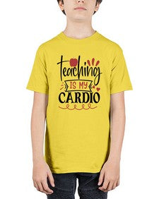 teaching is my cardio Style 401# - teacher - Youth Tee Unisex
