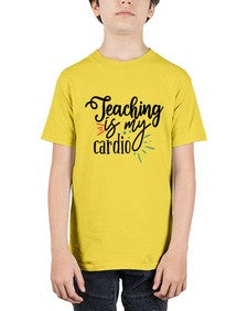 teaching is my cardio Style 402# - teacher - Youth Tee Unisex