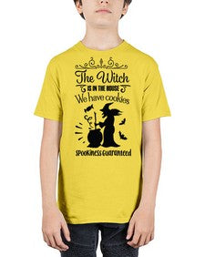 the witch is in the house sign 20# - witch - Youth Tee Unisex