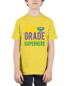 third Grade Superhero 976# - third grade - Youth Tee Unisex