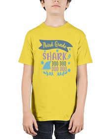 third grade shark doo doo doo doo 972# - third grade - Youth Tee Unisex