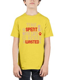 time spend with cat is never wasted Style 121# - cats - Youth Tee Unisex