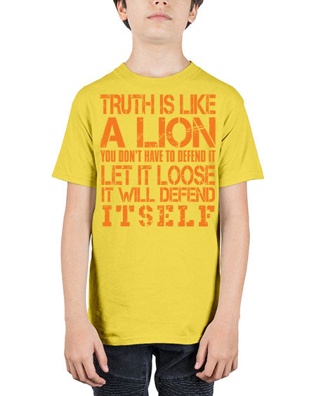 truth is like a lion - lion - Youth Tee Unisex