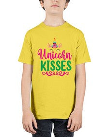 unicorn kisses 468# - unicorn - Youth Tee Unisex