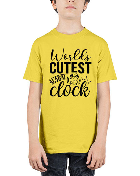 worlds cutest alarm clock 472# - baby - Youth Tee Unisex