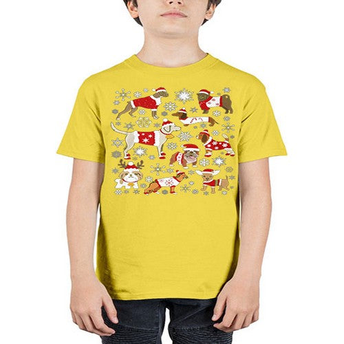 x mas dogs shirt 248# - dogs - Youth Tee Unisex