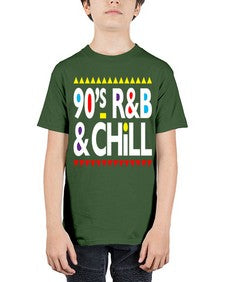 90s rnb and chill 279# - black words and phrases - Youth Tee Unisex