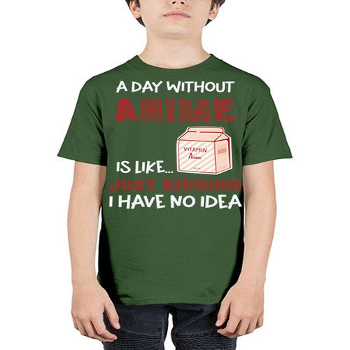 A Day Without Anime Is Anime 186# - anime - Youth Tee Unisex