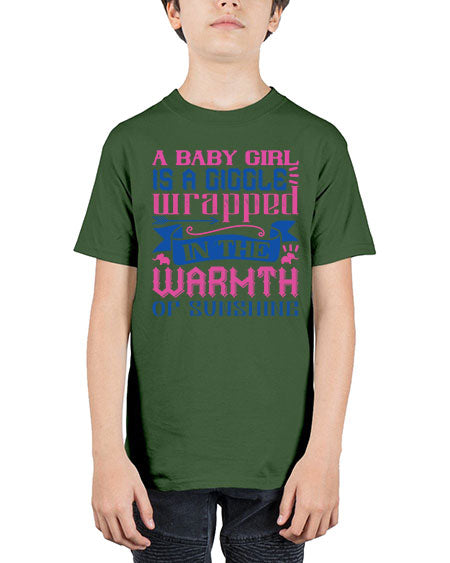 A baby girl is a giggle wrapped in the warmth of sunshine Style 256# - baby - Youth Tee Unisex