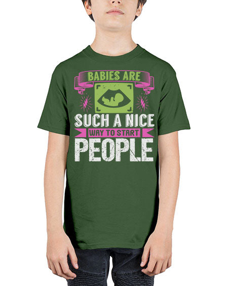 A baby is Gods opinion that life should go on Style 6# - baby - Youth Tee Unisex