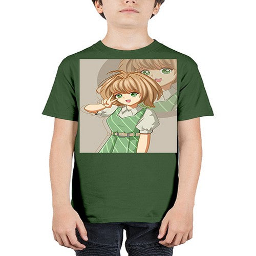 A beautiful and cute girl with dress 103# - anime - Youth Tee Unisex