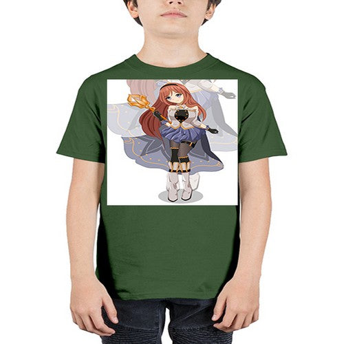 A beautiful girl with magic wand game 23# - anime - Youth Tee Unisex