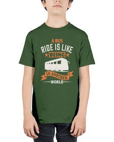 A bus ride is like being in another world 1# - bus - Youth Tee Unisex