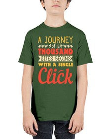 A journey of a thousand sites begins with a single click 79# - internet - Youth Tee Unisex