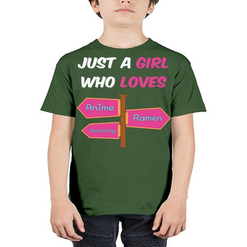 AGirl Who Love Anime Ramen Anime 189# - anime - Youth Tee Unisex